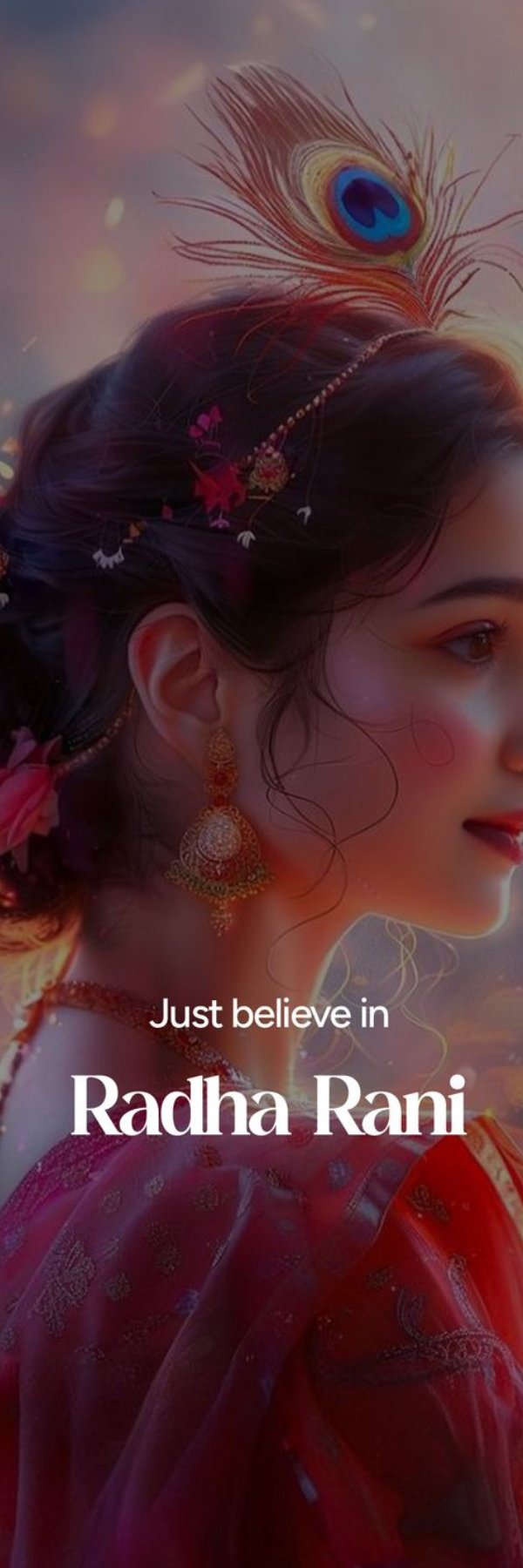 Radha Rani Portrait – Powerful Feminine Grace Bookmark