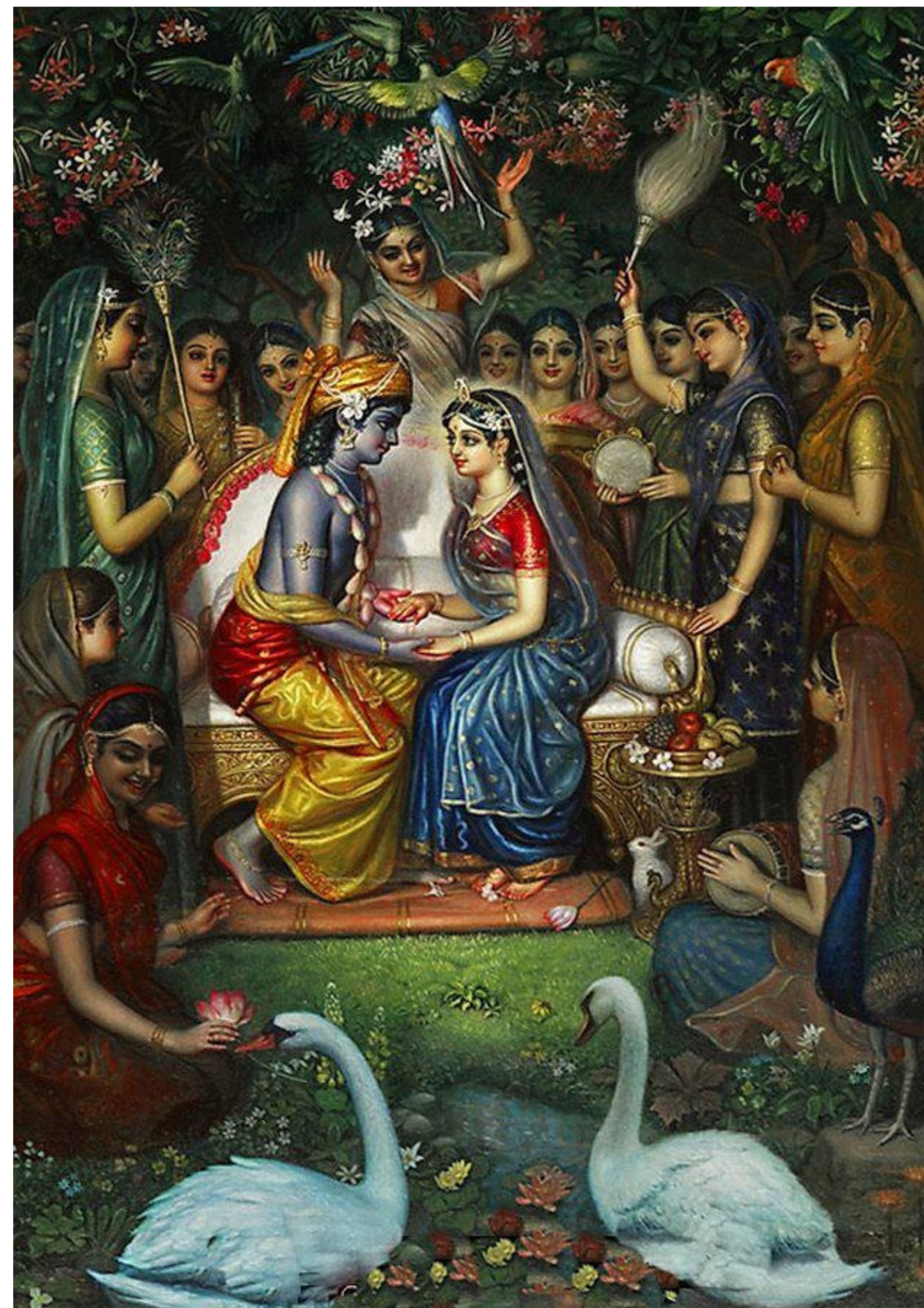 Radha Krishna Poster – Divine Love Spiritual Wall Art