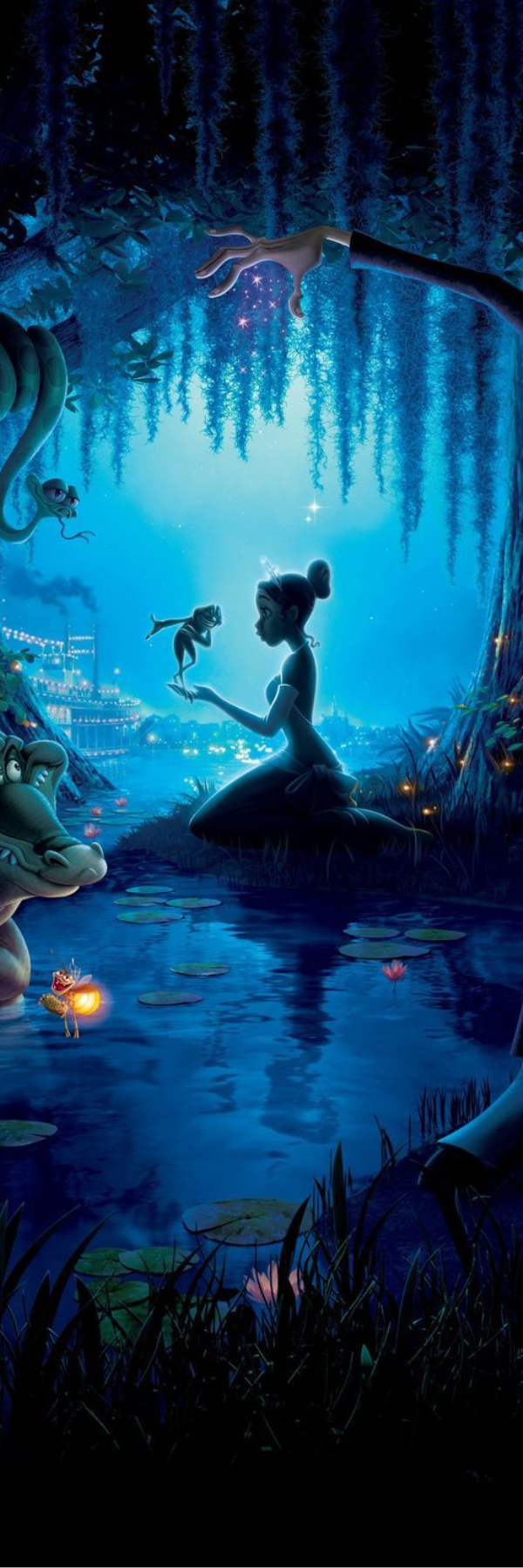 Princess Tiana Magical Night Scene Bookmark | Collectible Kids Book Accessory