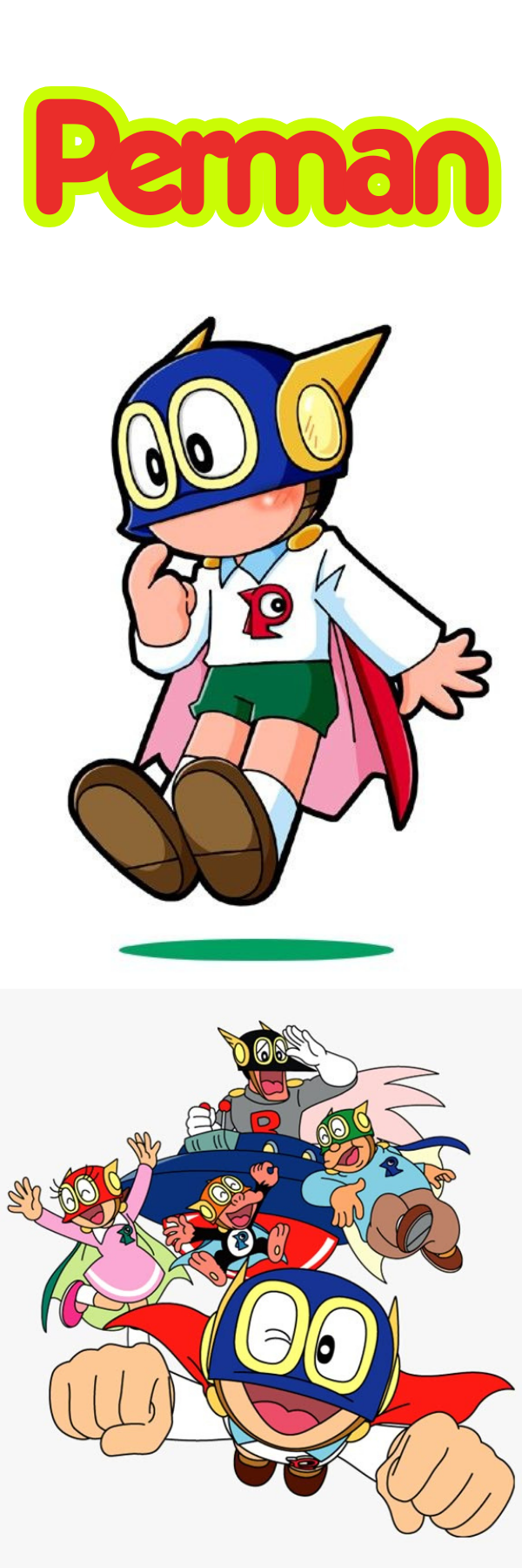 Perman Bookmark – Classic Japanese Superhero Cartoon Character