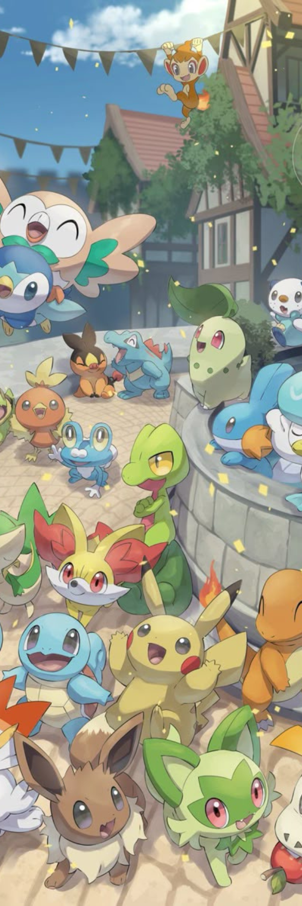 Pokémon Group Bookmark – Colorful Cartoon Character Collection