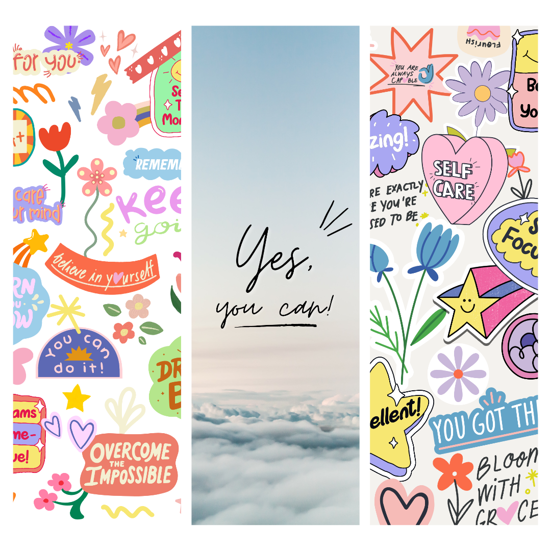 Inspirational Bookmark Set of 3 | Uplifting Quotes & Encouraging Bookmarks for Readers