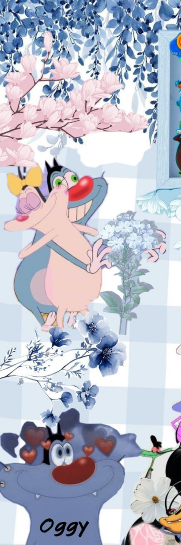 Oggy Bookmark – Winter Theme with Cute Characters