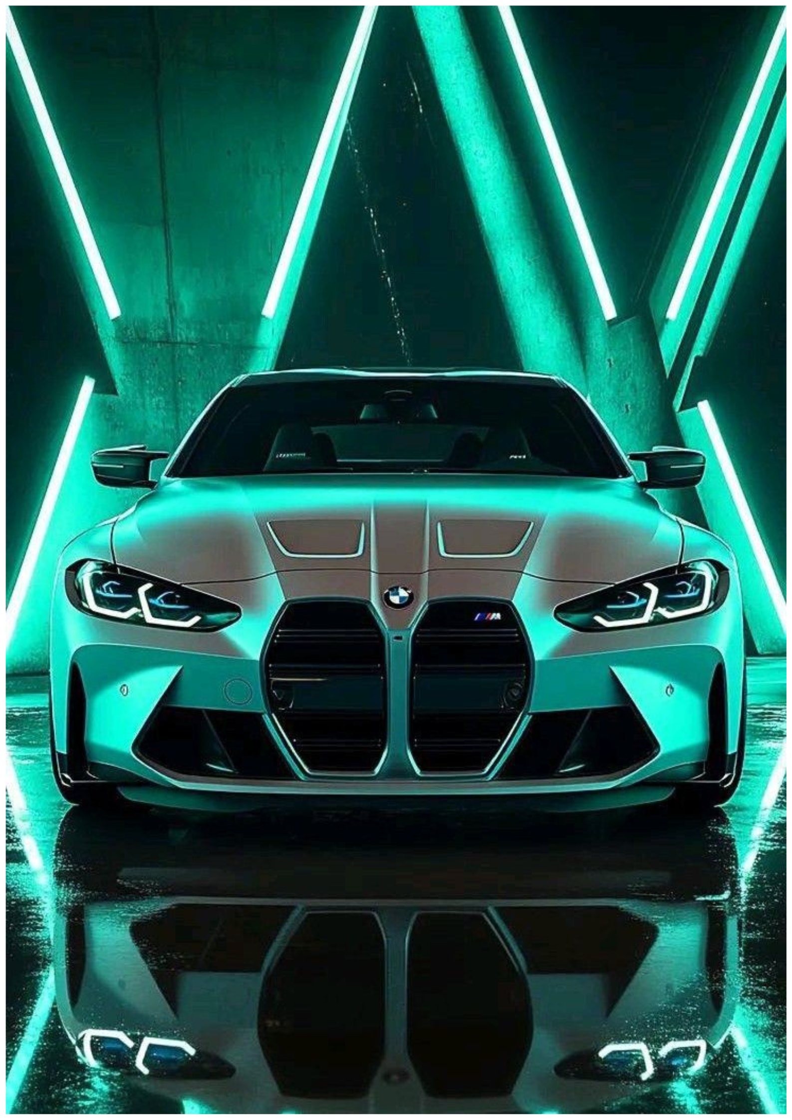 BMW Car Poster – Luxury Sports Car Wall Art for Garage & Office