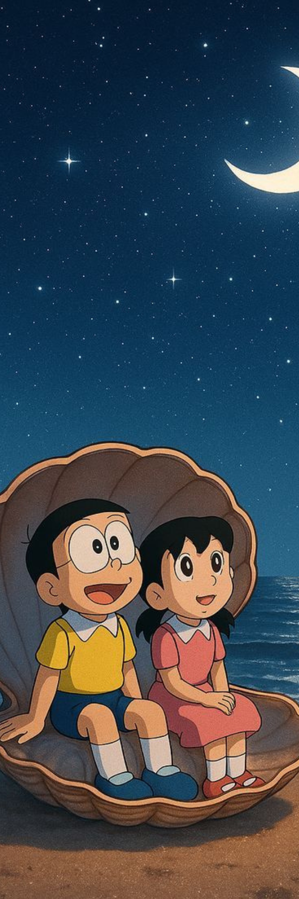 Doraemon & Nobita Bookmark – Night Sky Friendship Theme
