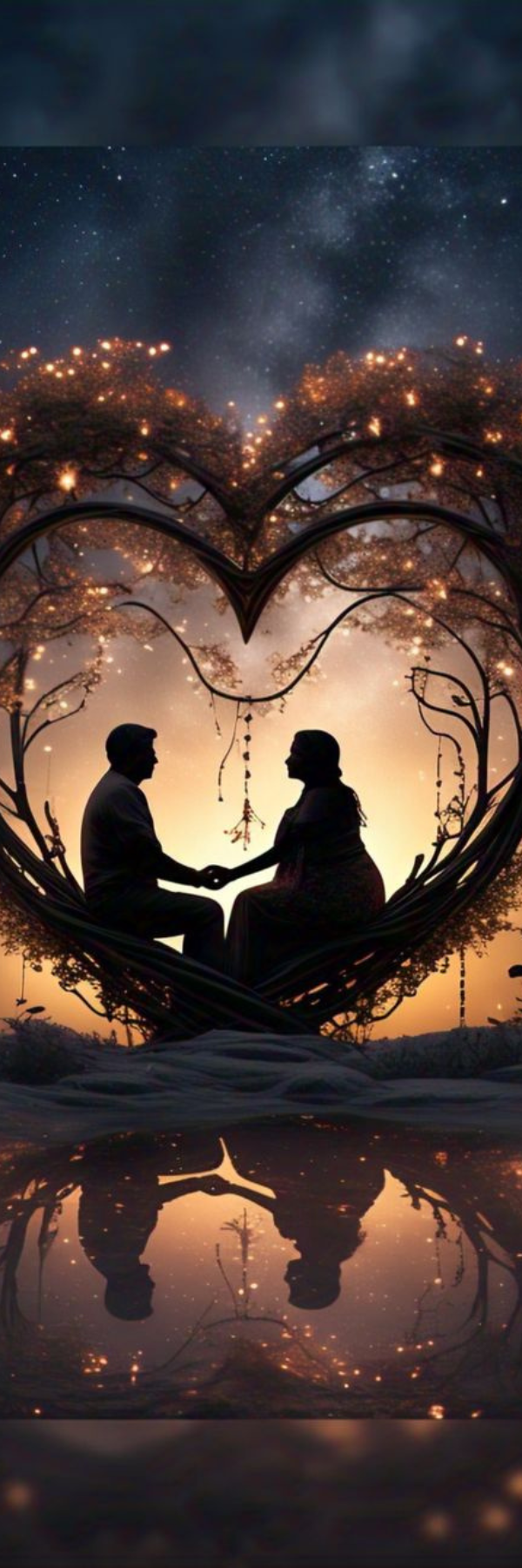Heart of Reflections – Dreamy Boat Ride Love Bookmark