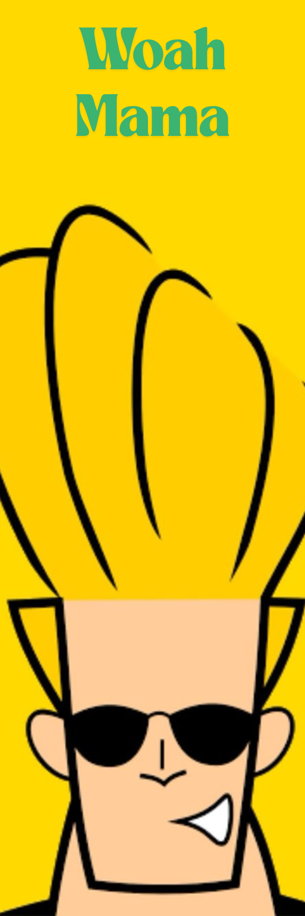 Johnny Bravo Bookmark – Iconic Woah Mama Cartoon Pose