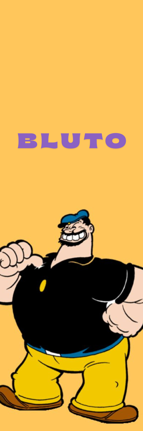 Bluto Cartoon Bookmark – Popeye Villain Character Design