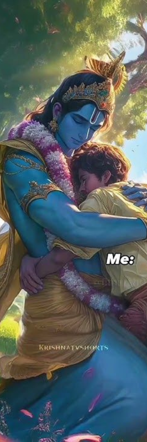 Krishna and Bhakt Prem – Devotional Romance Bookmark