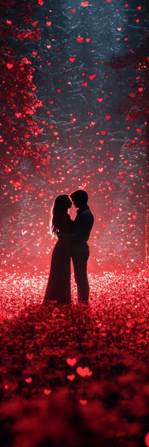 Scarlet Embrace – Passionate Red Romance Bookmark