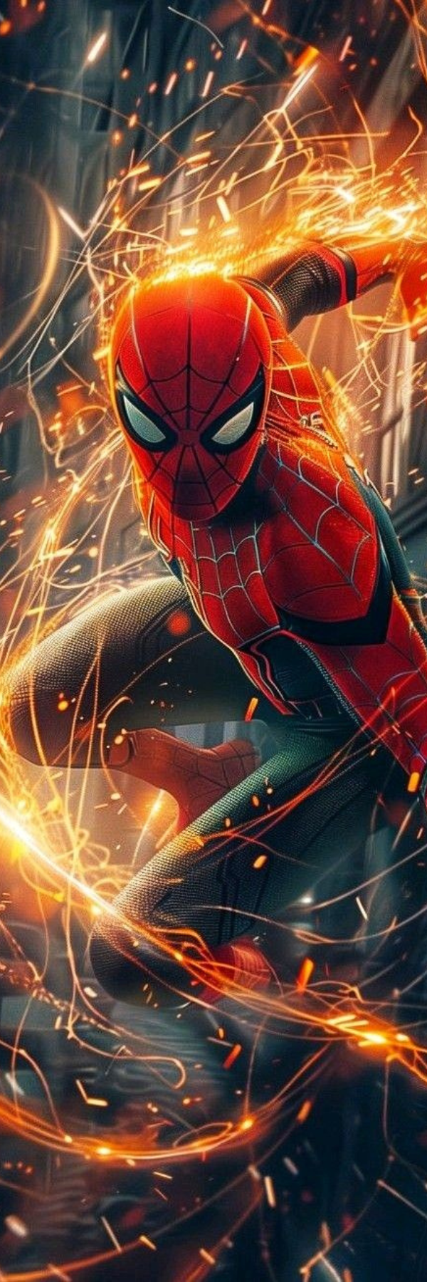 Spiderman Action Pose Bookmark – Marvel Hero Web Shooter Design