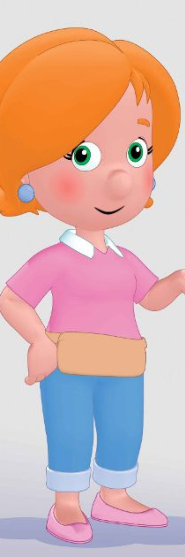 Kelly Bookmark – Handy Manny Cartoon Shop Owner Character