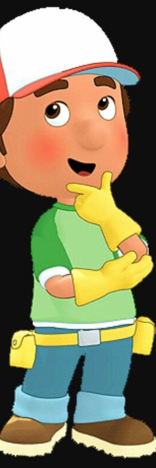 Handy Manny Cartoon Bookmark – Builder with Tools Design