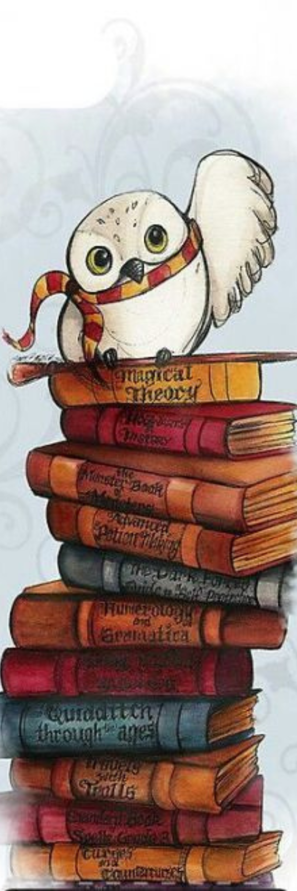 Hedwig Owl Harry Potter Bookmark – Magic Books Wizard Pet Design
