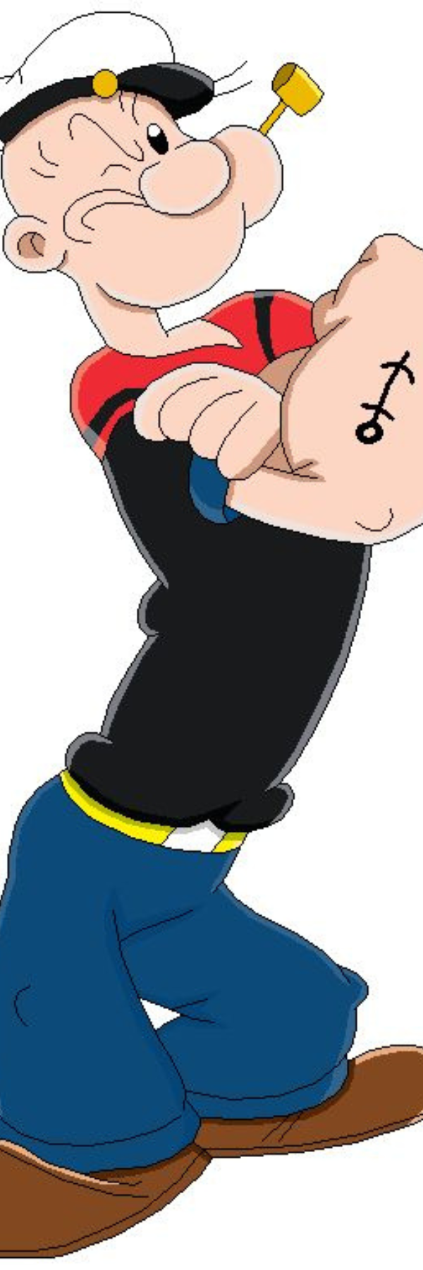 Popeye Strongman Bookmark – Classic Cartoon Character Pose