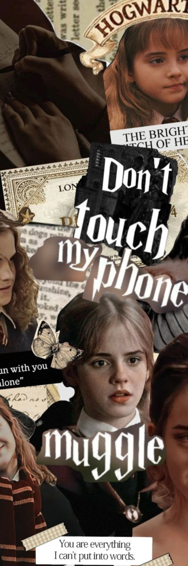 Hermione Granger Quote Bookmark – Harry Potter Muggle Wizard Collage