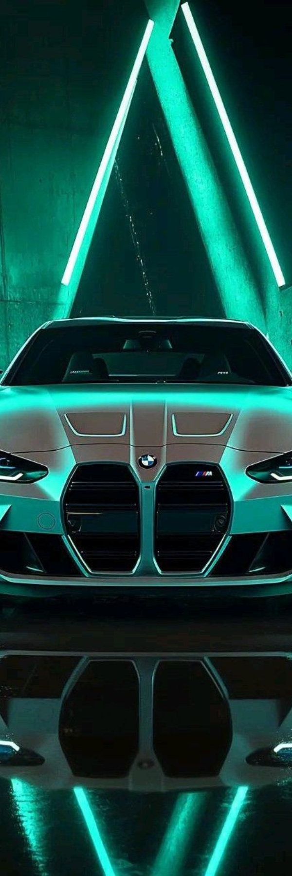 Neon Sports Car Bookmark – Futuristic Glow Automotive Design