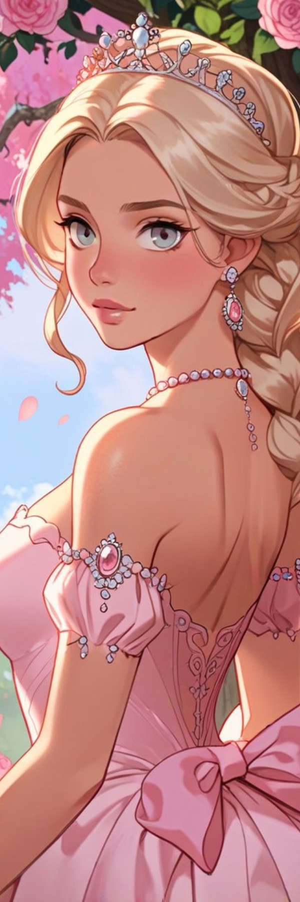 Rapunzel Soft Pink Dress Bookmark – Tangled Disney Princess Laminated Bookmark