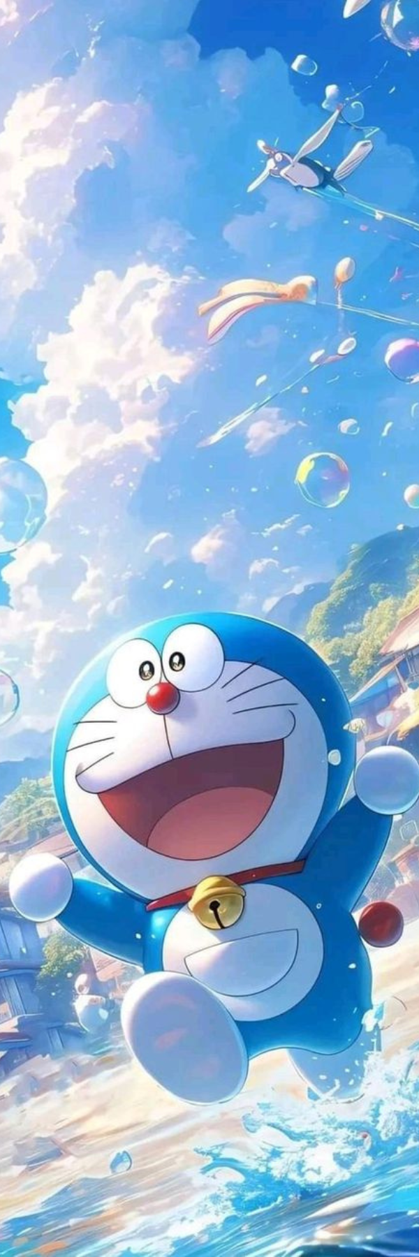 Doraemon Bookmark – Happy Sky Adventure Cartoon Design