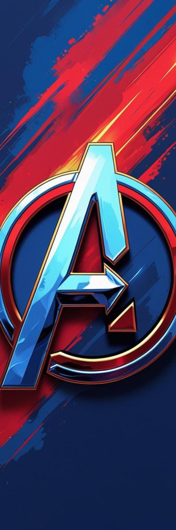 Marvel Avengers Logo Bookmark – Superhero Team Symbol Design