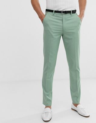 Tommy Hilfiger Men’s Classic Fit Sea Green Formal Trousers