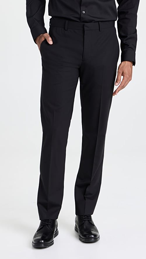 Tommy Hilfiger Men’s Classic Fit Royal Black Formal Trousers